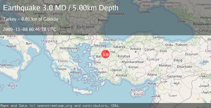 Map of WESTERN TURKEY