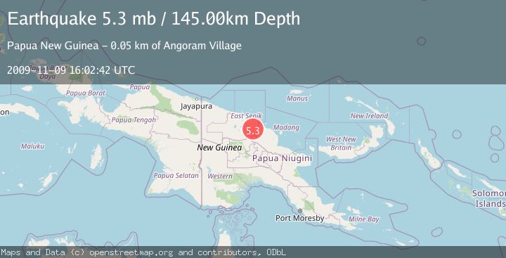 Map of NEAR N COAST OF NEW GUINEA, PNG.