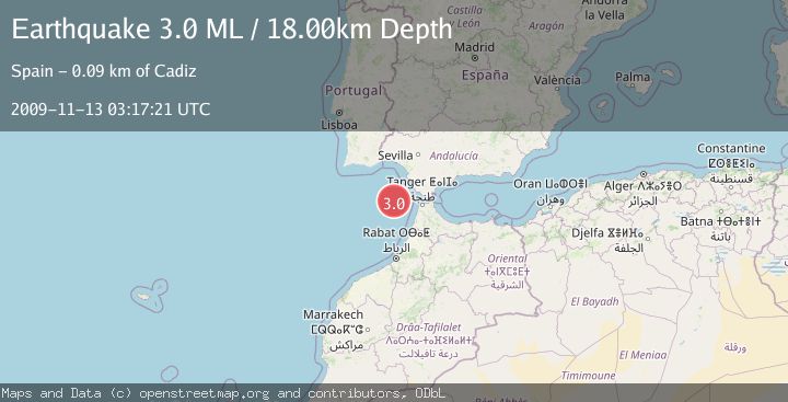 Map of STRAIT OF GIBRALTAR