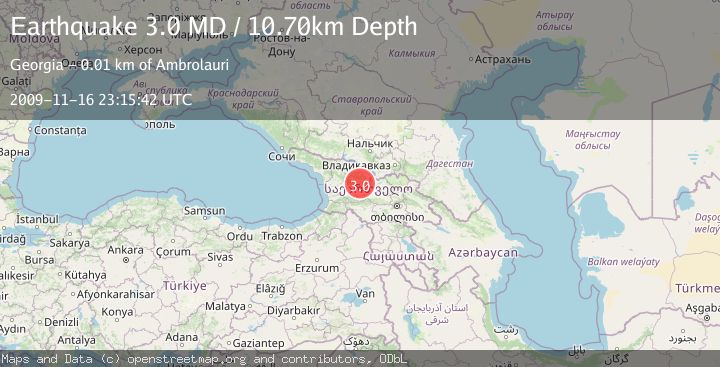 Map of GEORGIA (SAK'ART'VELO)