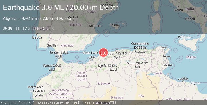 Map of NORTHERN ALGERIA