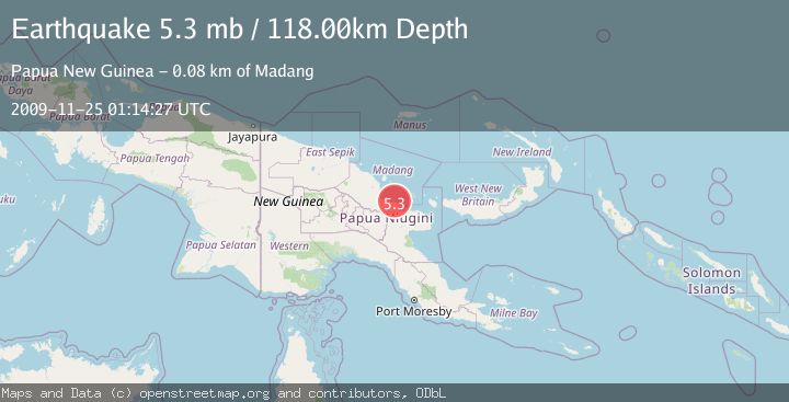 Map of EASTERN NEW GUINEA REG., P.N.G.