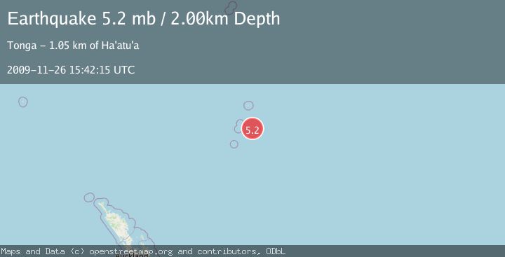 Map of KERMADEC ISLANDS, NEW ZEALAND