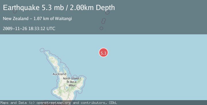 Map of SOUTH OF KERMADEC ISLANDS