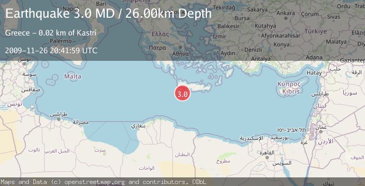 Map of CRETE, GREECE