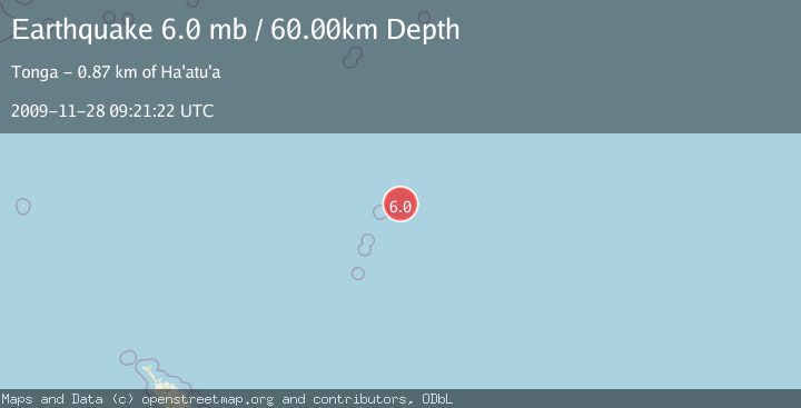 Map of KERMADEC ISLANDS REGION