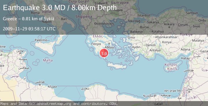 Map of SOUTHERN GREECE