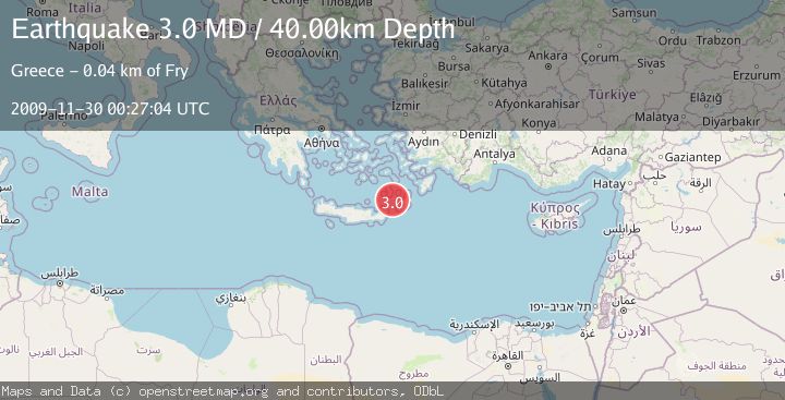 Map of CRETE, GREECE