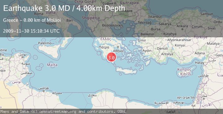 Map of SOUTHERN GREECE