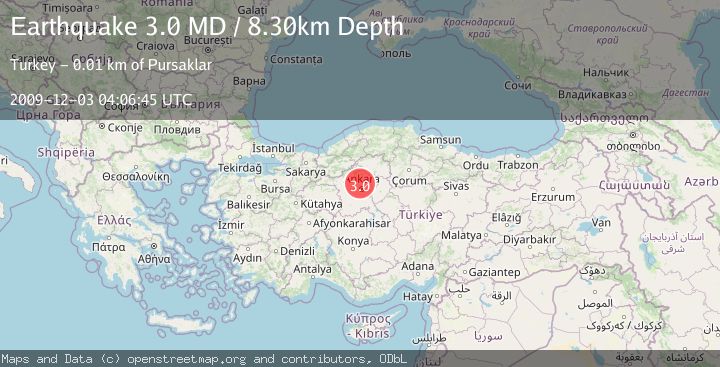 Map of CENTRAL TURKEY