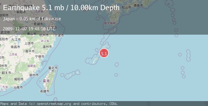 Map of RYUKYU ISLANDS, JAPAN