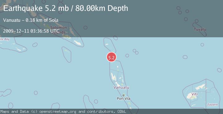 Map of SANTA CRUZ ISLANDS