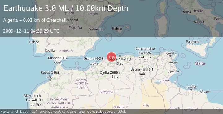 Map of NORTHERN ALGERIA