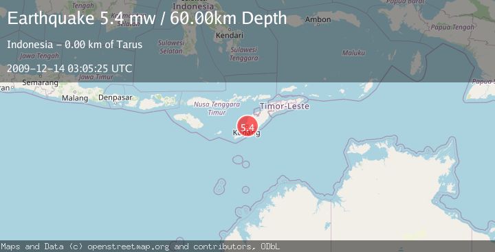Map of TIMOR REGION, INDONESIA