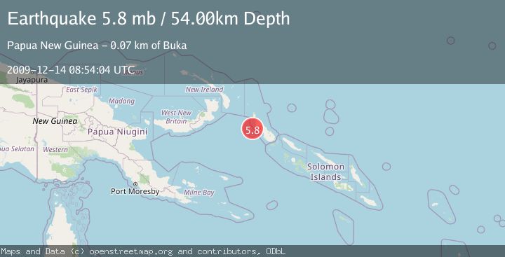 Map of BOUGAINVILLE REGION, P.N.G.