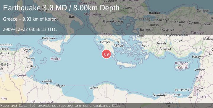 Map of SOUTHERN GREECE