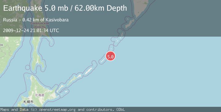 Map of KURIL ISLANDS
