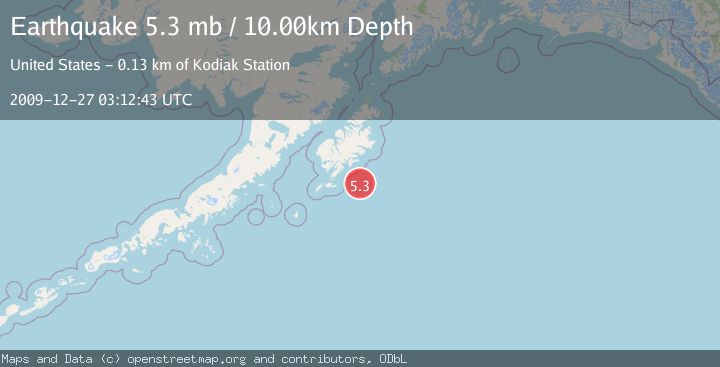 Map of KODIAK ISLAND REGION, ALASKA