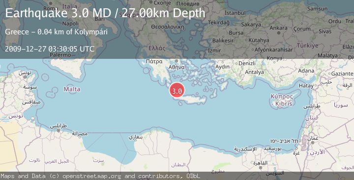 Map of CRETE, GREECE