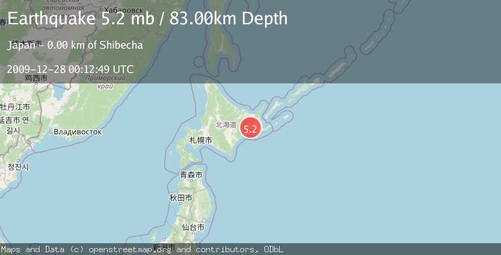 Map of HOKKAIDO, JAPAN REGION