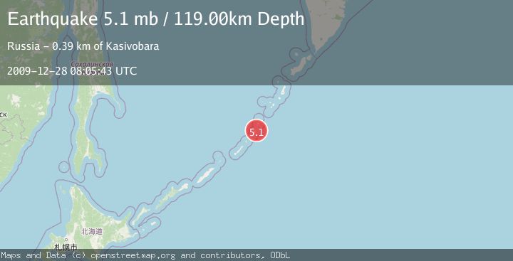 Map of KURIL ISLANDS