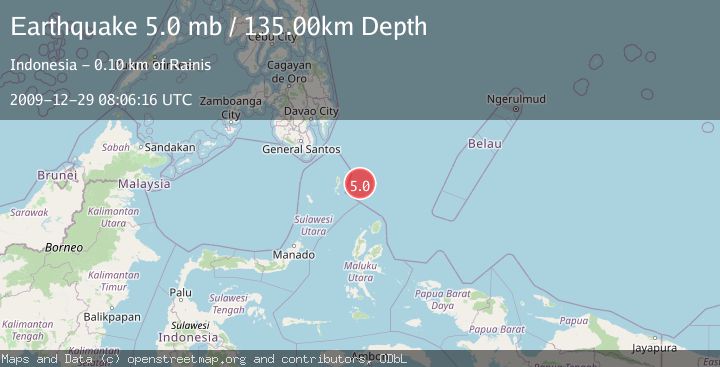 Map of KEPULAUAN TALAUD, INDONESIA