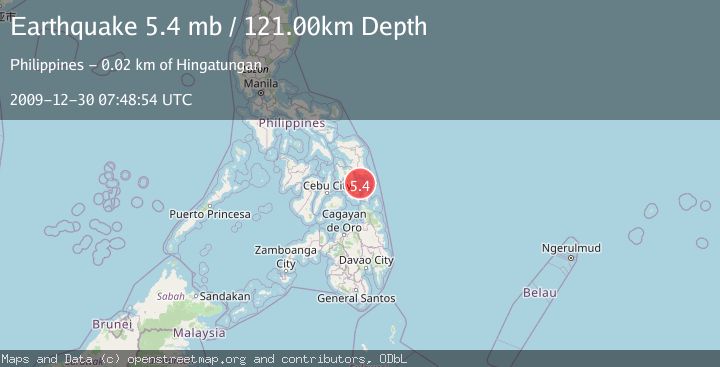 Map of LEYTE, PHILIPPINES