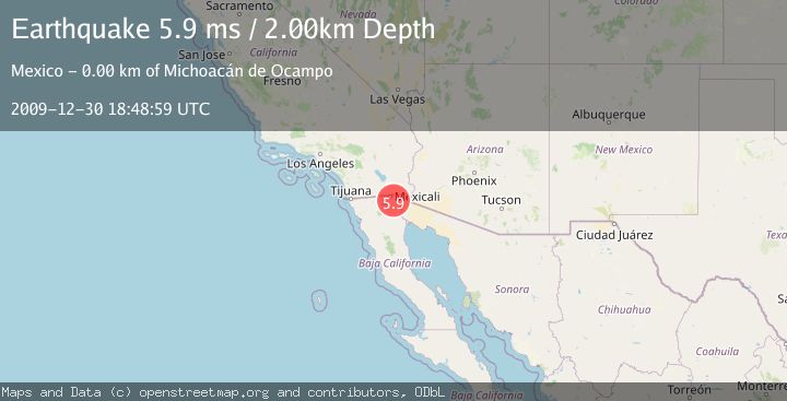 Map of BAJA CALIFORNIA, MEXICO