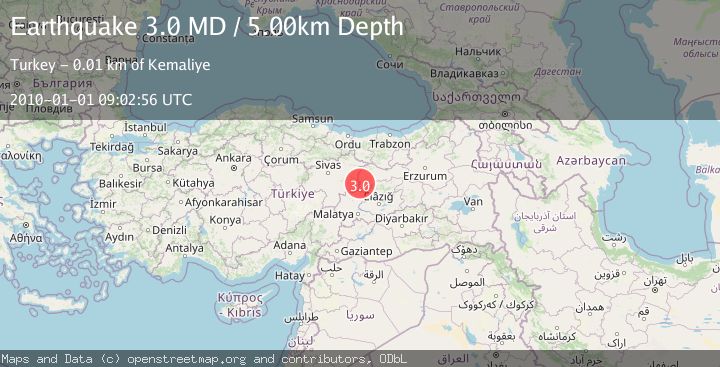 Map of EASTERN TURKEY