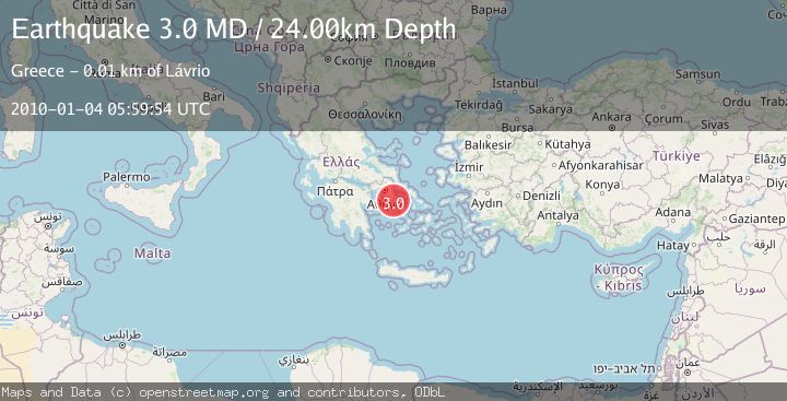 Map of SOUTHERN GREECE