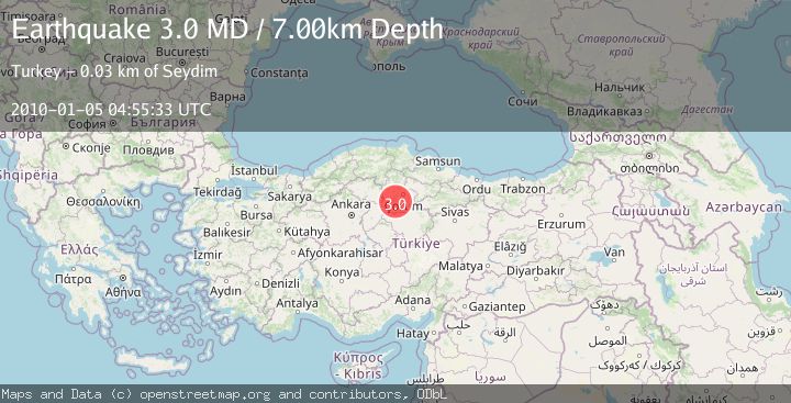 Map of CENTRAL TURKEY