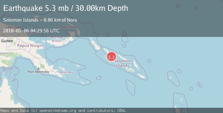 Map of SOLOMON ISLANDS