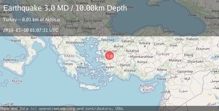 Map of WESTERN TURKEY