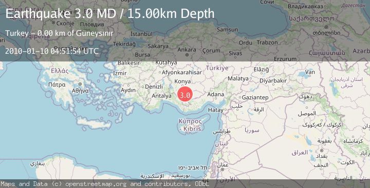 Map of CENTRAL TURKEY