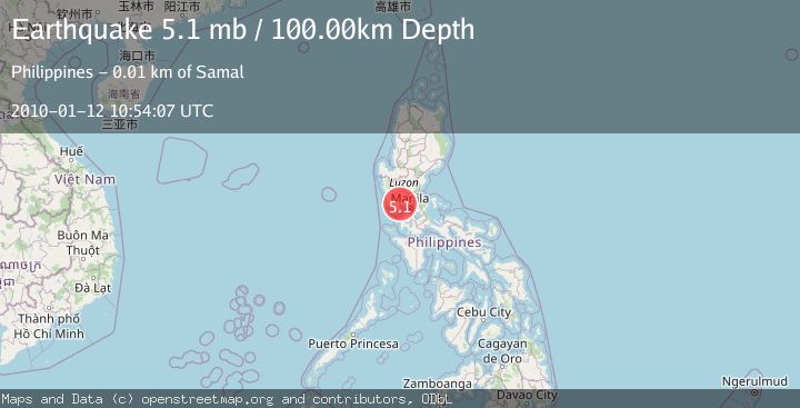 Map of LUZON, PHILIPPINES