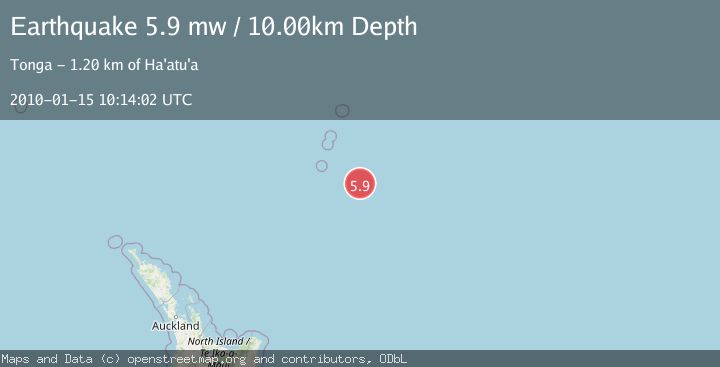 Map of SOUTH OF KERMADEC ISLANDS