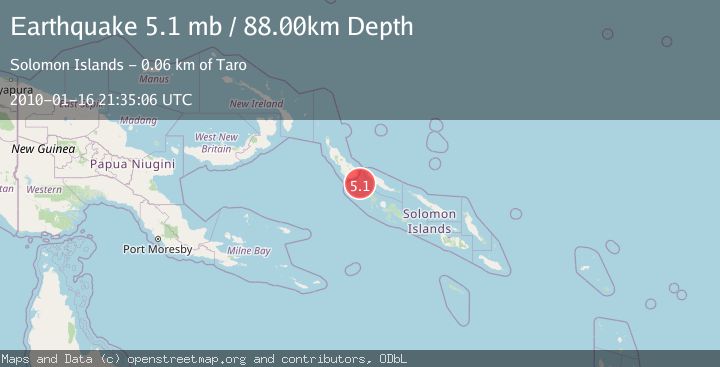 Map of SOLOMON ISLANDS