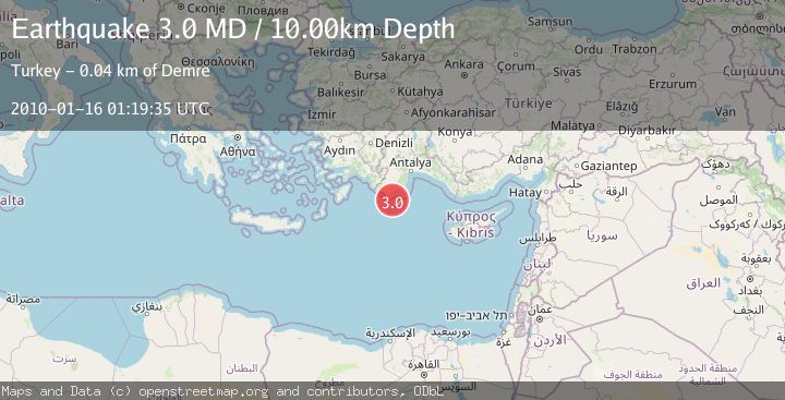 Map of EASTERN MEDITERRANEAN SEA