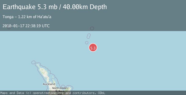 Map of SOUTH OF KERMADEC ISLANDS