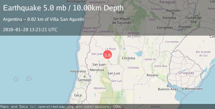 Map of SAN JUAN, ARGENTINA