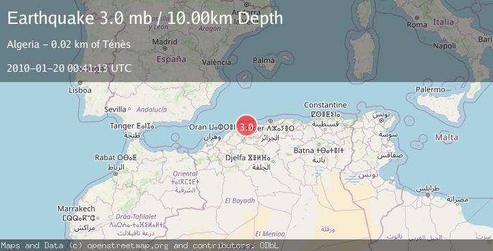 Map of NORTHERN ALGERIA