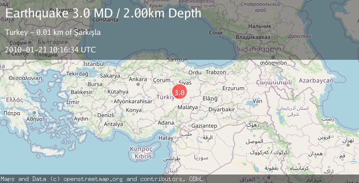Map of CENTRAL TURKEY