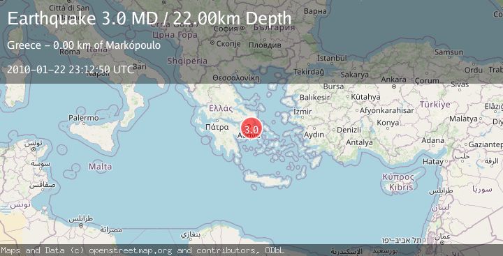 Map of SOUTHERN GREECE