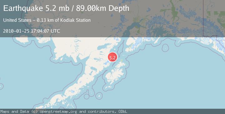 Map of KODIAK ISLAND REGION, ALASKA
