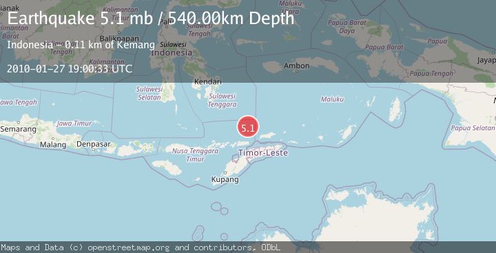Map of KEPULAUAN BARAT DAYA, INDONESIA