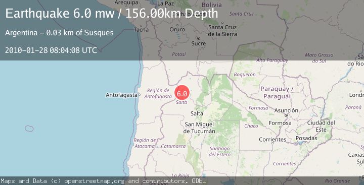 Map of JUJUY, ARGENTINA