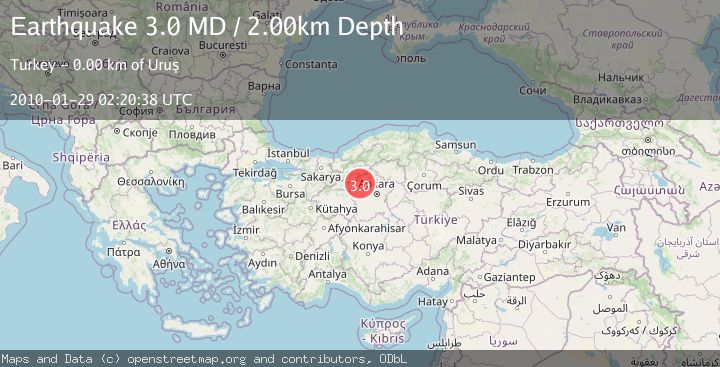 Map of CENTRAL TURKEY