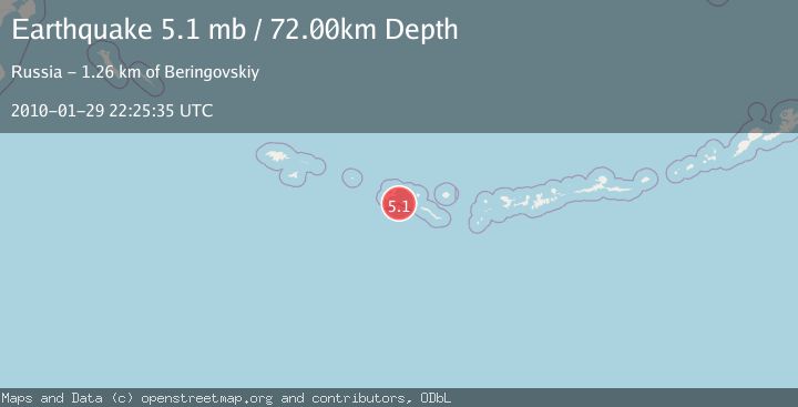 Map of RAT ISLANDS, ALEUTIAN ISLANDS