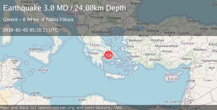 Map of SOUTHERN GREECE