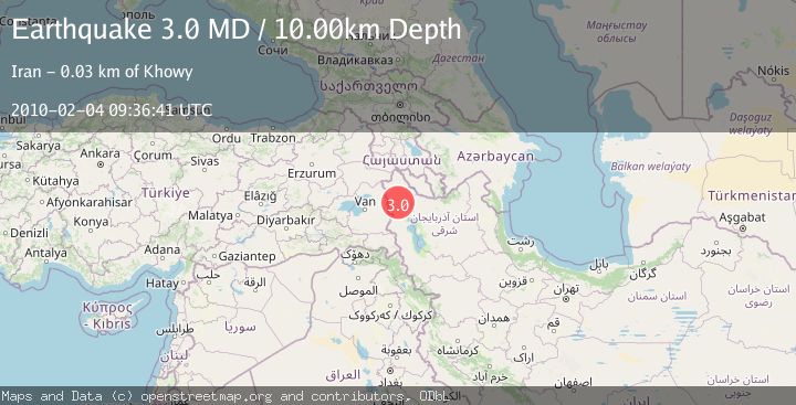 Map of TURKEY-IRAN BORDER REGION